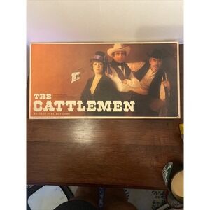 VTG 1977 The Cattlemen Western Strategy Board Game Selchow‎ & Righter Old West